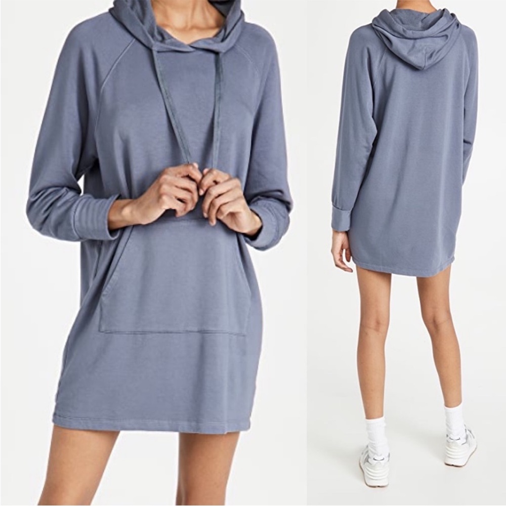 Stateside Fleece Hoodie Dress Highway Blue Medium